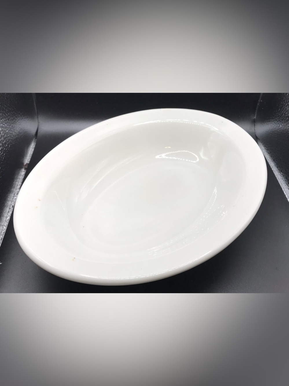 Antique 1916 Iroquois China 10” Serving Bowl White Heavy Restaurant Ware